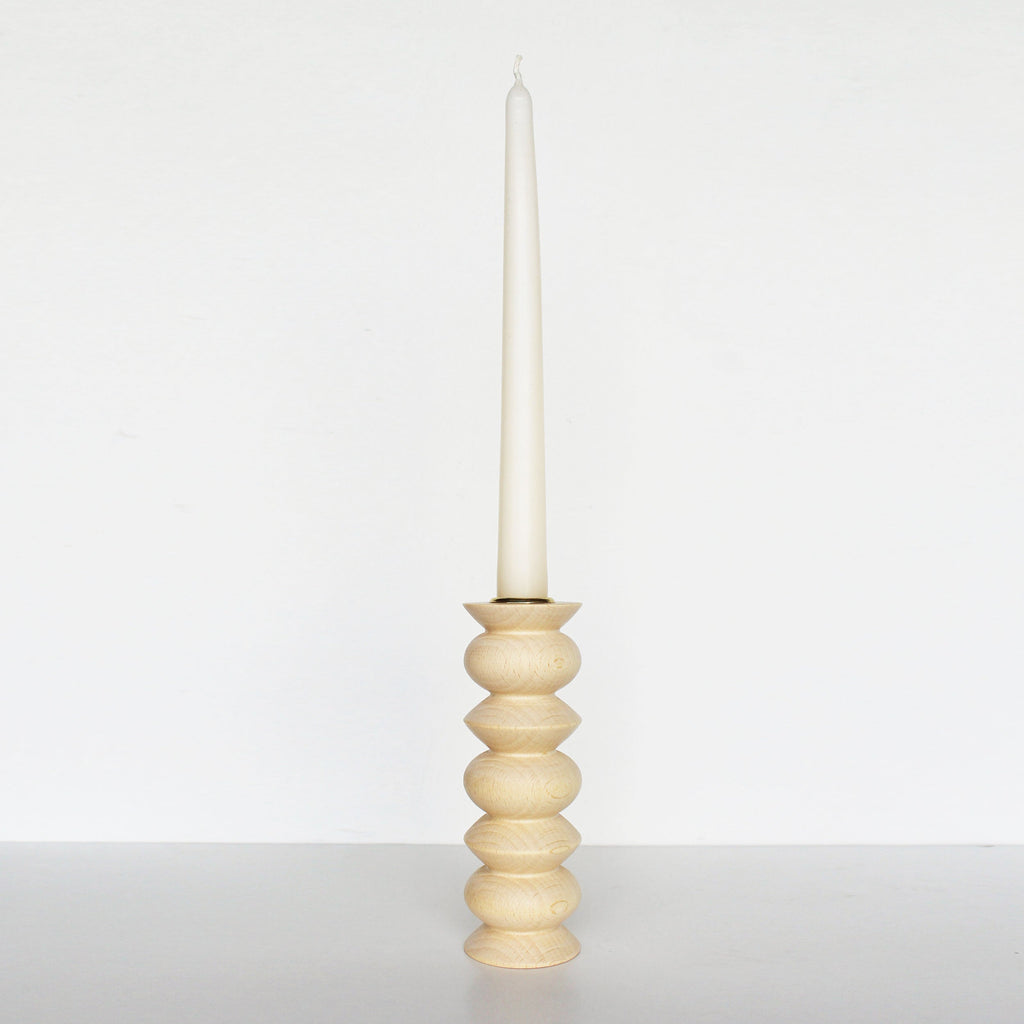 Totem Wooden Candle Holder - Tall No. 5