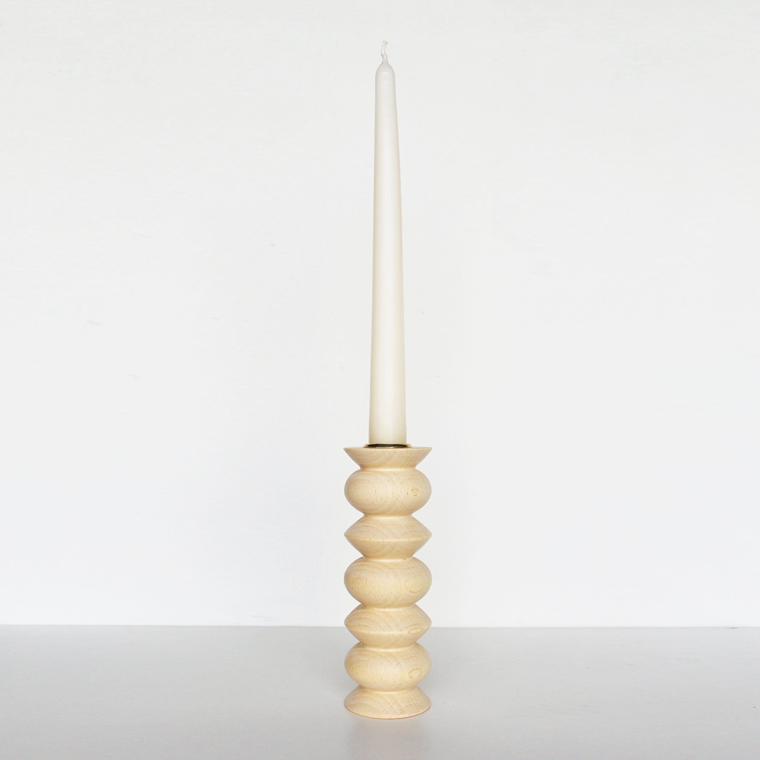 Totem Wooden Candle Holder - Tall No. 5