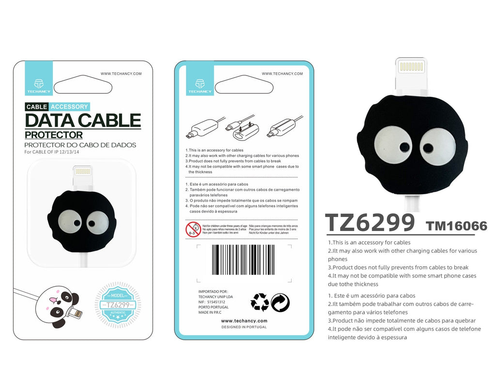 Techancy Data Cable Protector TZ6299, Protects the Data Cable Not Easy to Break, Silicone Material, Cute Pattern