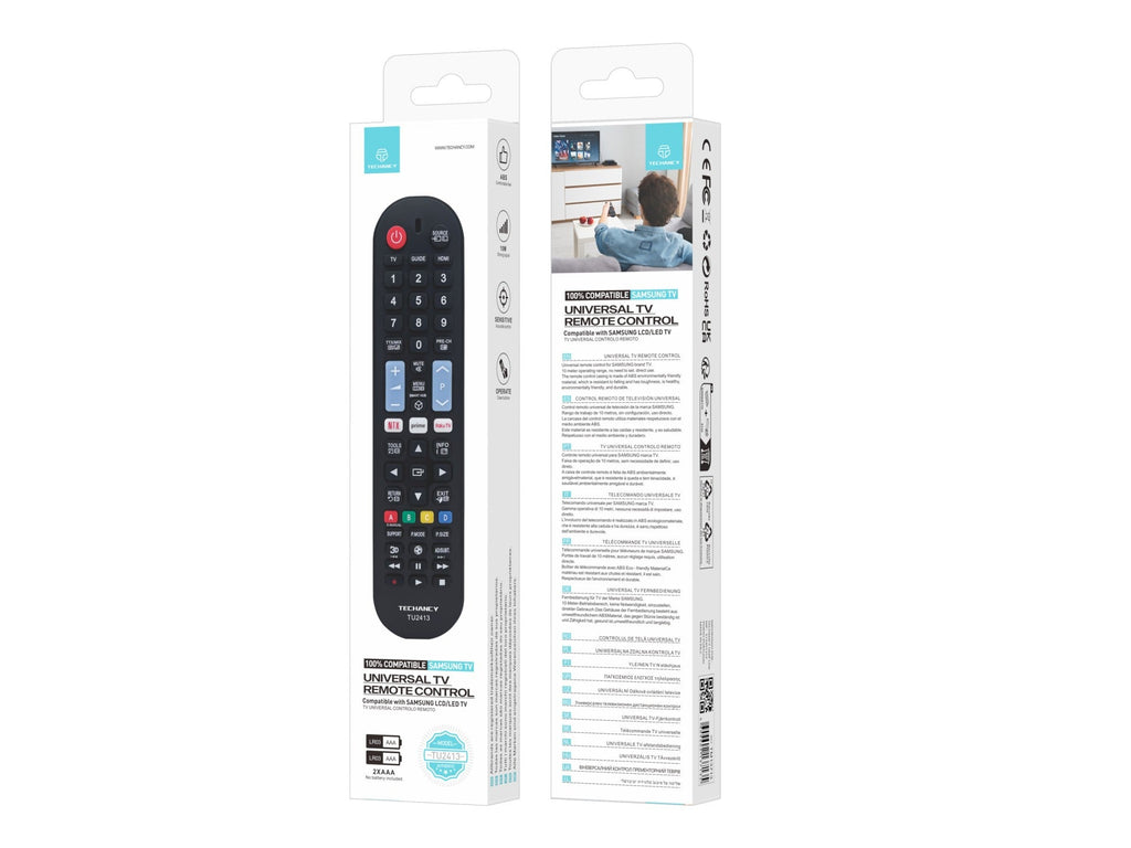 Techancy TU2413 TV Remote Control, Compatible with Samsung Televisions, Automatic Pairing with No Setup