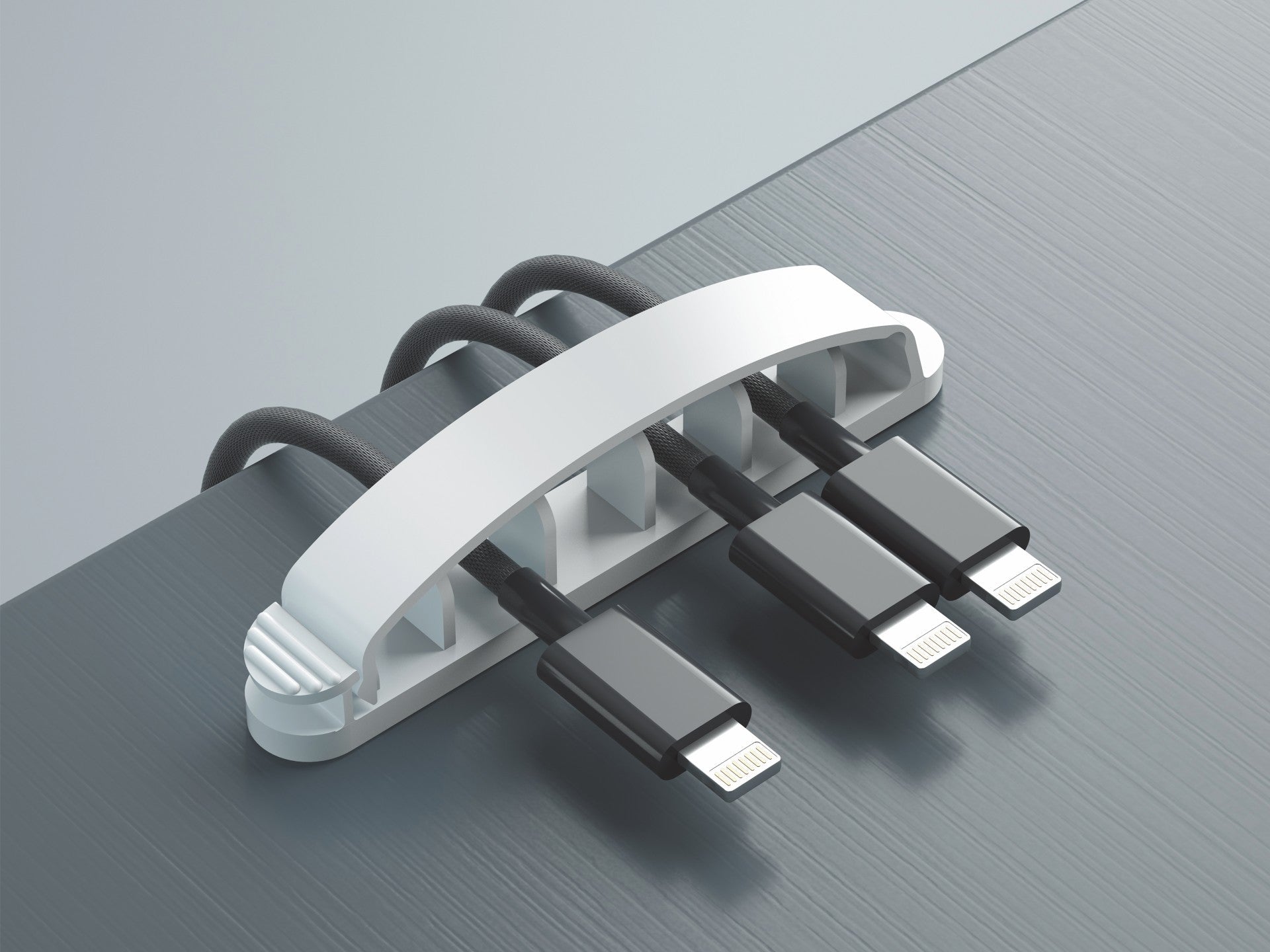 Techancy Cable Organizer, TZ6291, 3 Pack, Easy Open and Close for Cable Storage, White