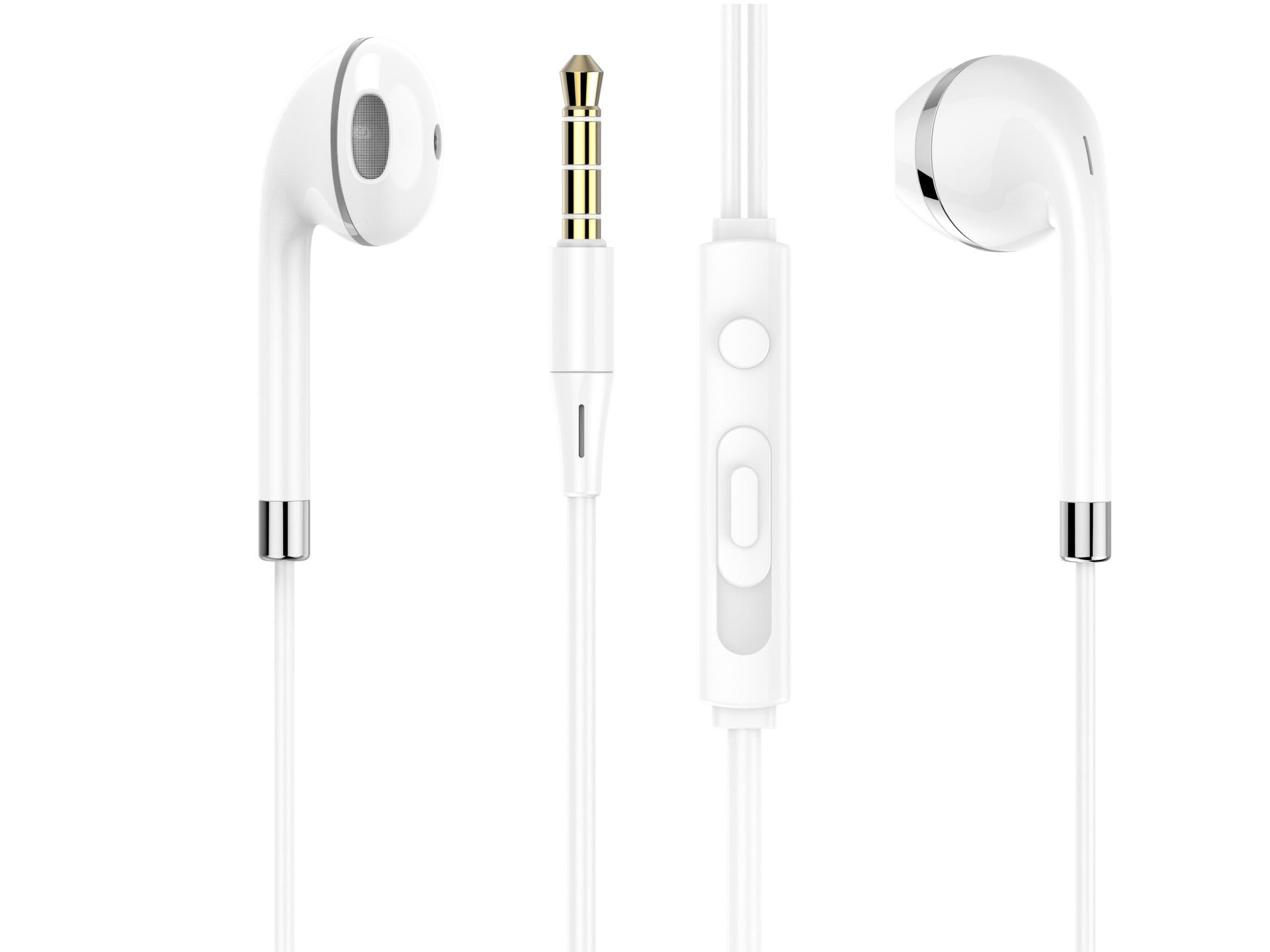 Techancy Wired Earphones TD8023, 3.5mm Jack, In-line Control, HD Microphone, 1.2m Cable