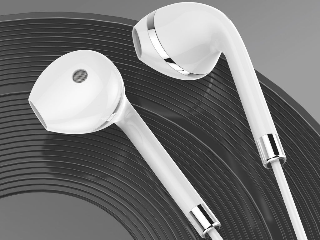 Techancy Wired Earphones TD8023, 3.5mm Jack, In-line Control, HD Microphone, 1.2m Cable