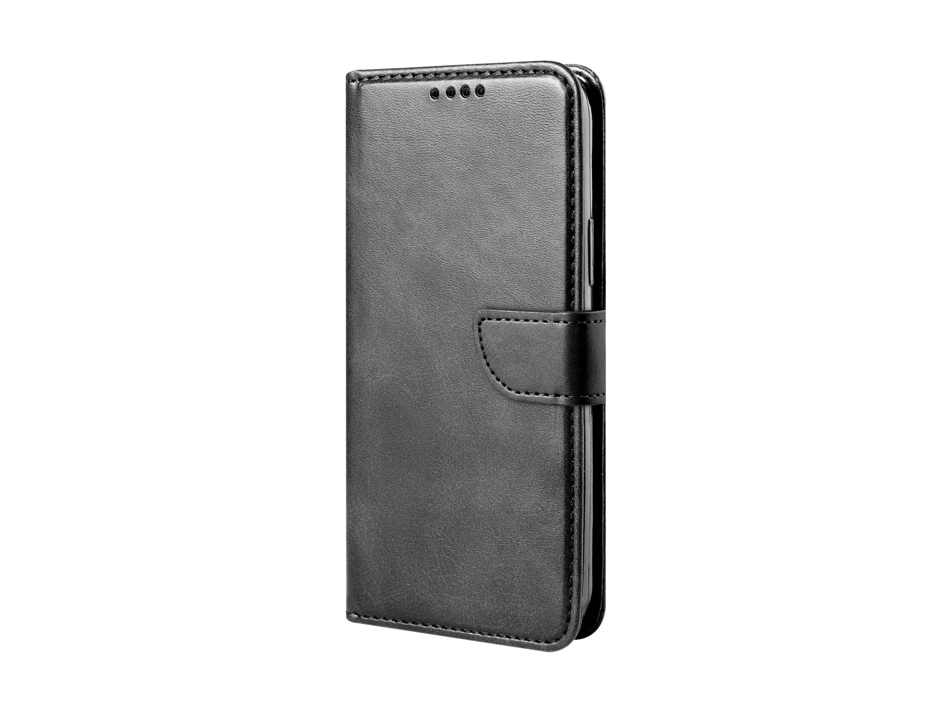 Leather Flip Phone Case with 3 Card Slots, KX5600, Stand Function and Drop Protection, Compatible with iPhone 14 Pro Max, Black