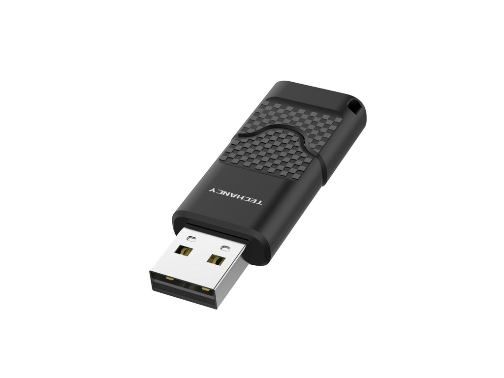 Techancy USB Flash Drive 128GB Black LB2901, USB 2.0, Compatible with PC/Mobile/Mac, Secure File Storage