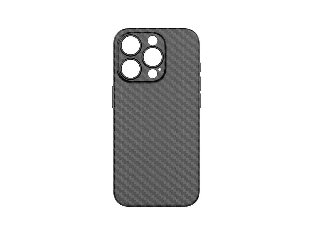 Techancy Ultra-Thin Carbon Fiber Phone Case KX5603, Compatible With iPhone 15 Pro, 0.5mm PP Material.