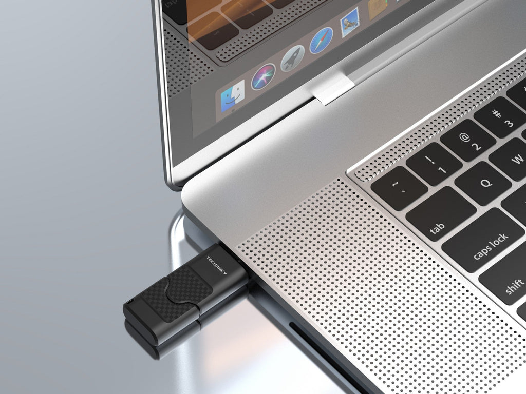 Techancy USB Flash Drive 128GB Black LB2901, USB 2.0, Compatible with PC/Mobile/Mac, Secure File Storage