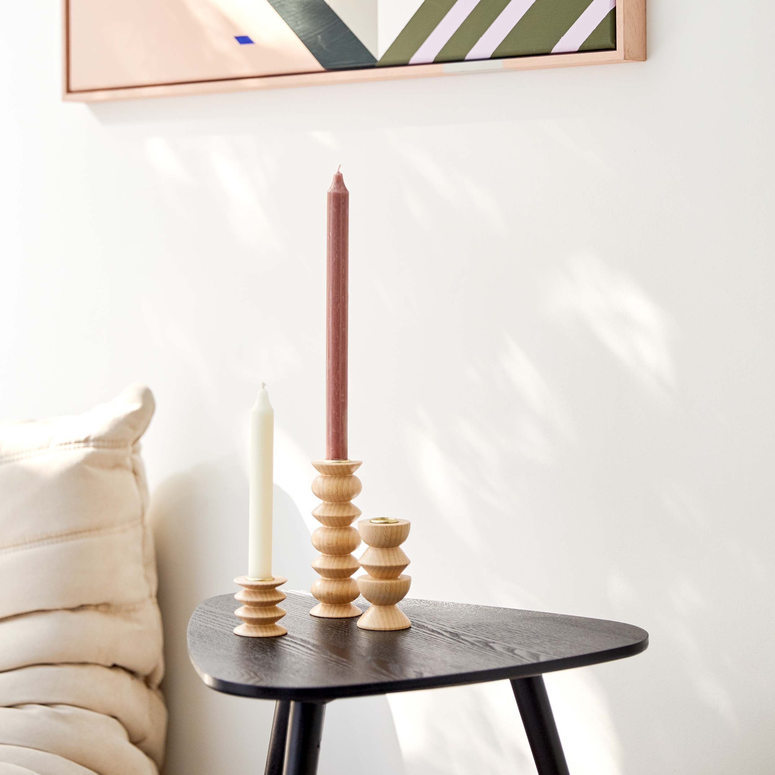 Totem Wooden Candle Holder - Tall No. 5